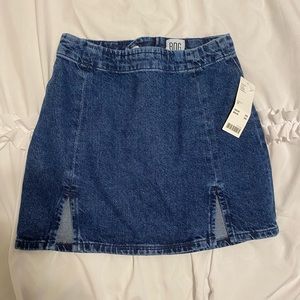 urban outfitters denim mini skirt